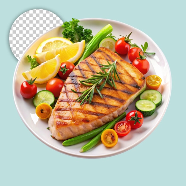 A bowl of rice with a salad and a salad on transparent background