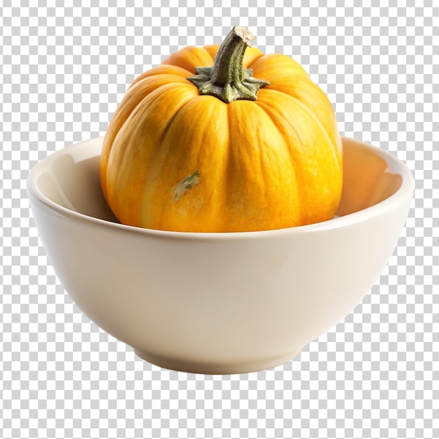 A bowl of squash and yellow squash on transparent background