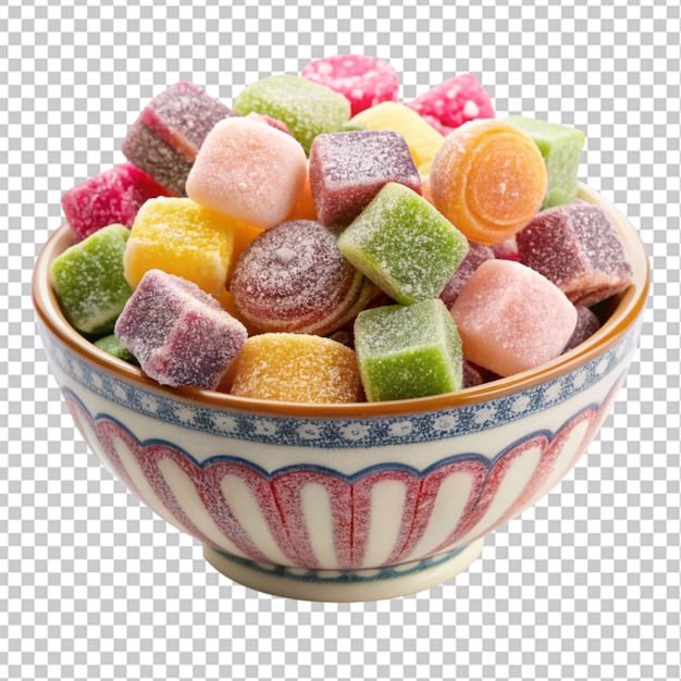 PSD a bowl of sweet memories on transparent background