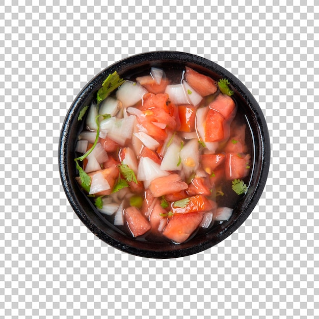 Bowl with pepper sauce transparent background png