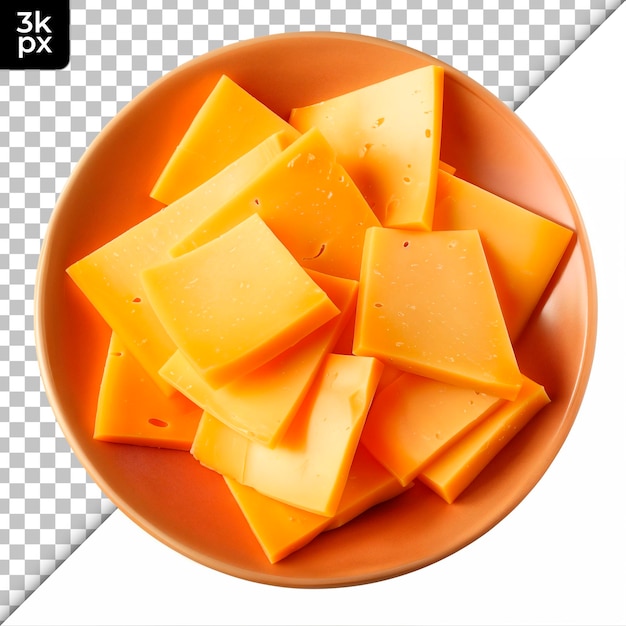 a bowl of yellow cheese with a black and white background