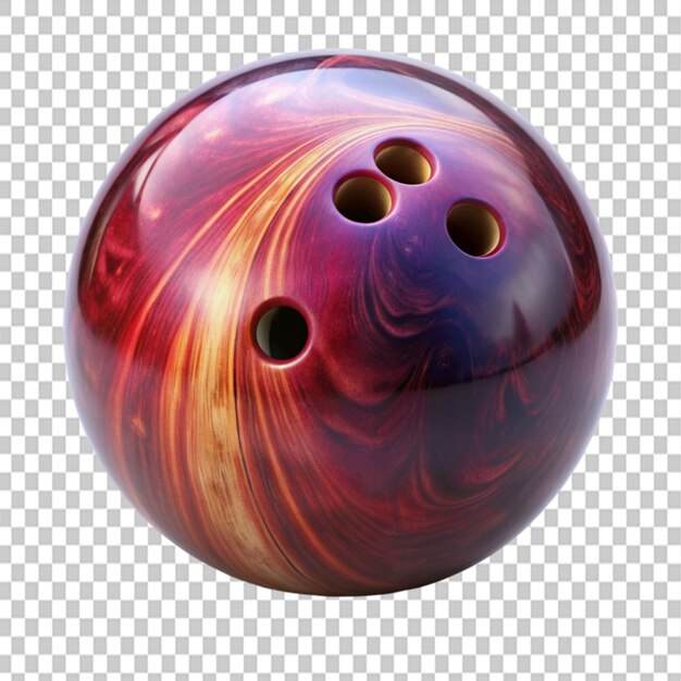 PSD bowling ball on transparent background