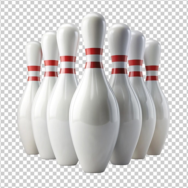 PSD bowling pin on transparent background