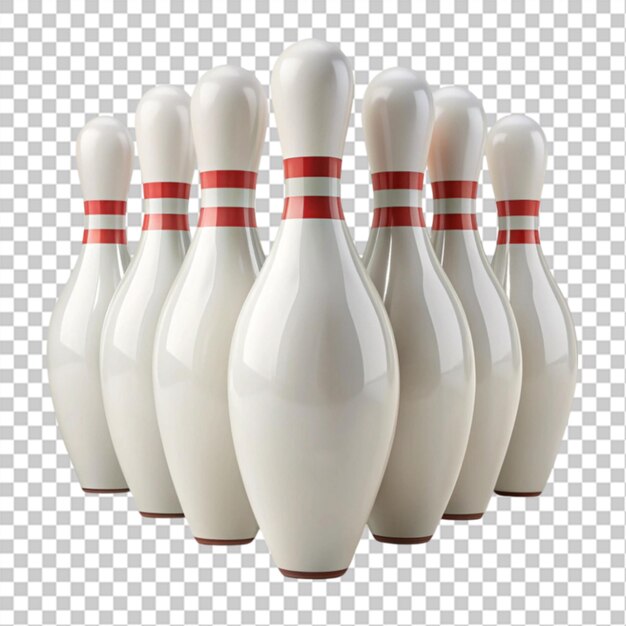 PSD bowling pin on transparent background