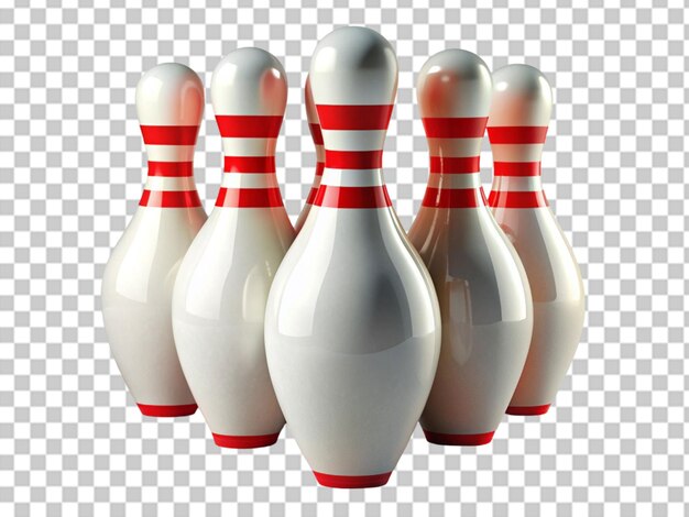 PSD bowling strike on transparent background