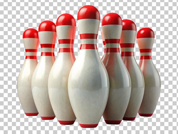 PSD bowling strike on transparent background