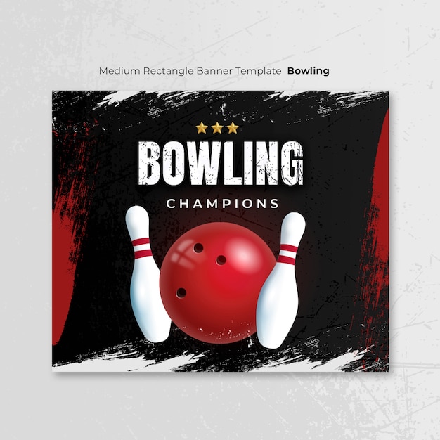 PSD bowling template design