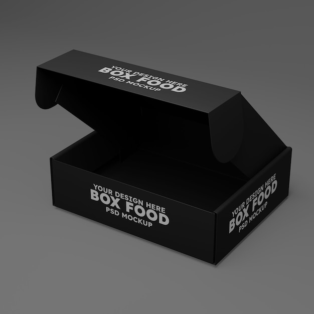 Box Food Paper Shine Mockup