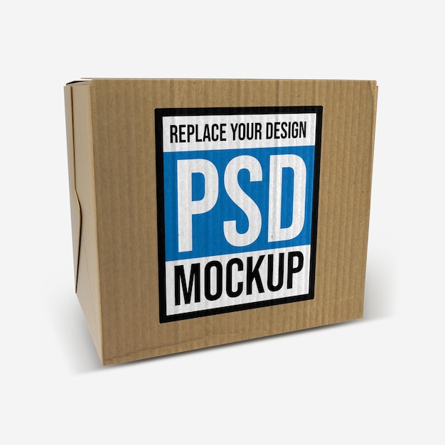 Box Mockup 3D Rendering Design