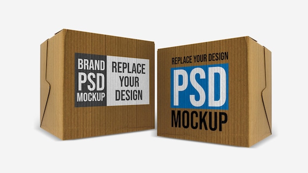 Box Mockup 3D Rendering Design