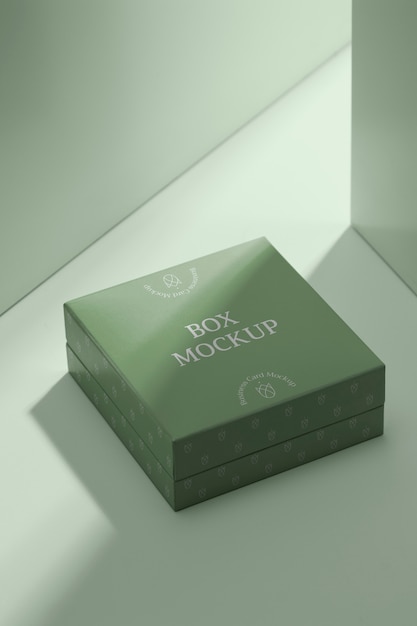 Box nd pedestal mockup design