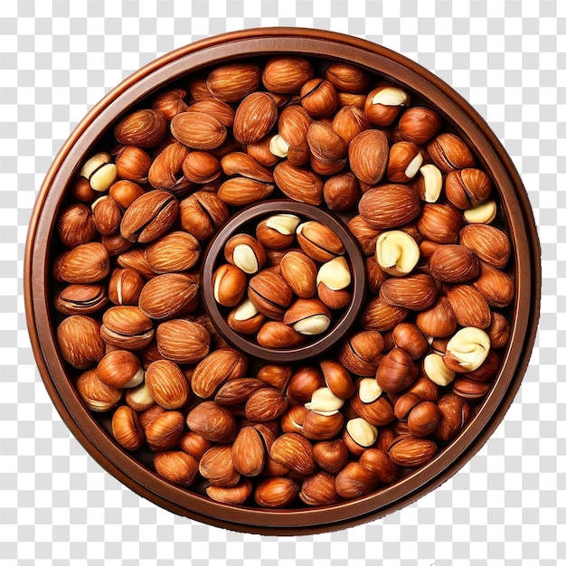 box of nuts on transparent background