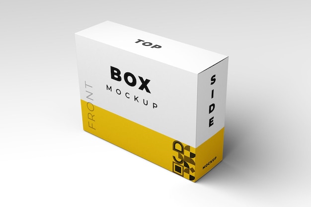 Box packaging mockup design