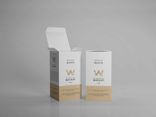 PSD box packaging mockup