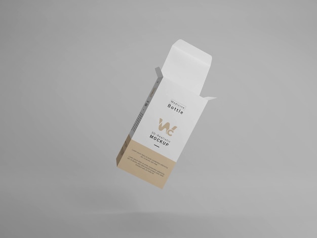 Box packaging mockup