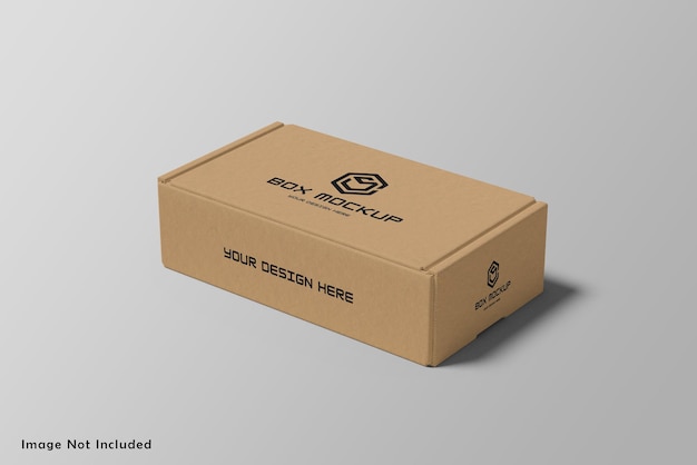 Box packaging mockup