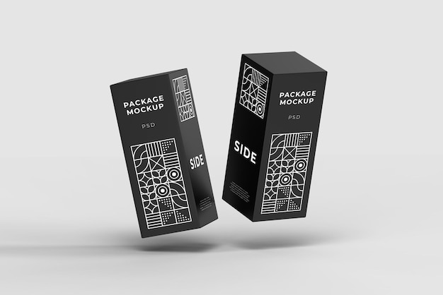 Box packaging mockup