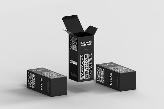 Box packaging mockup