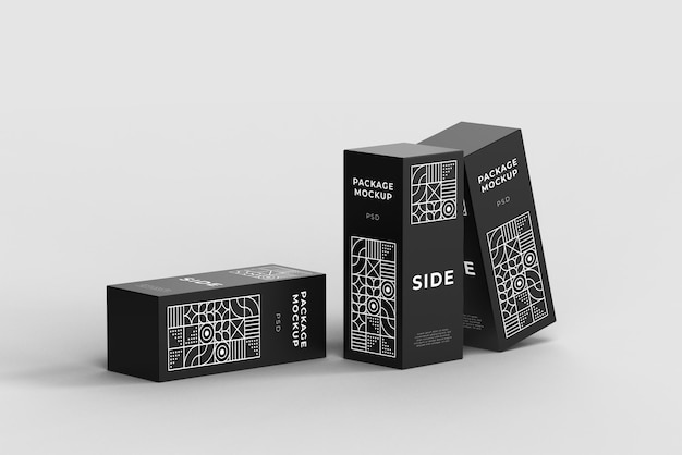 Box packaging mockup