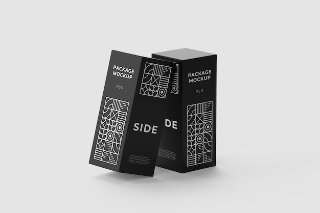 Box packaging mockup