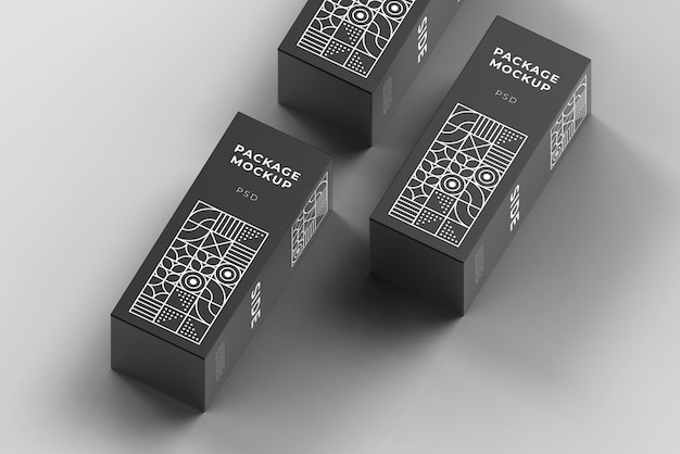 Box packaging mockup