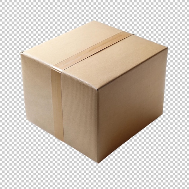 PSD box on transparent background