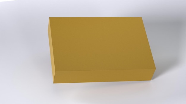 a box with a yellow cover is opened and is opened to the side