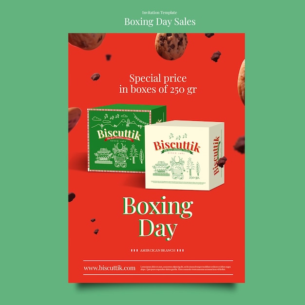 Boxing day sales template design