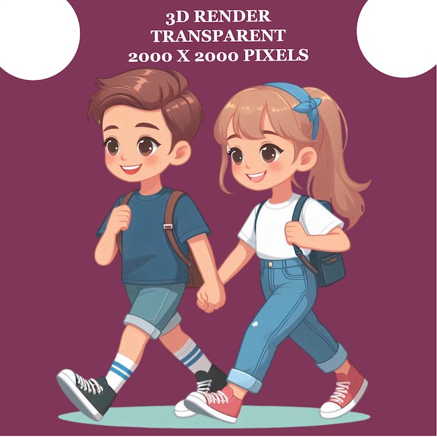 a boy and girl are holding hands and walking in the year 2010