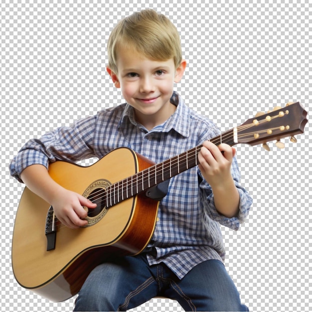 PSD boy playing guitar