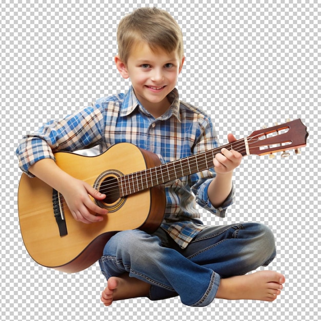 PSD boy playing guitar