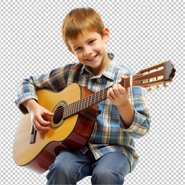 PSD boy playing guitar