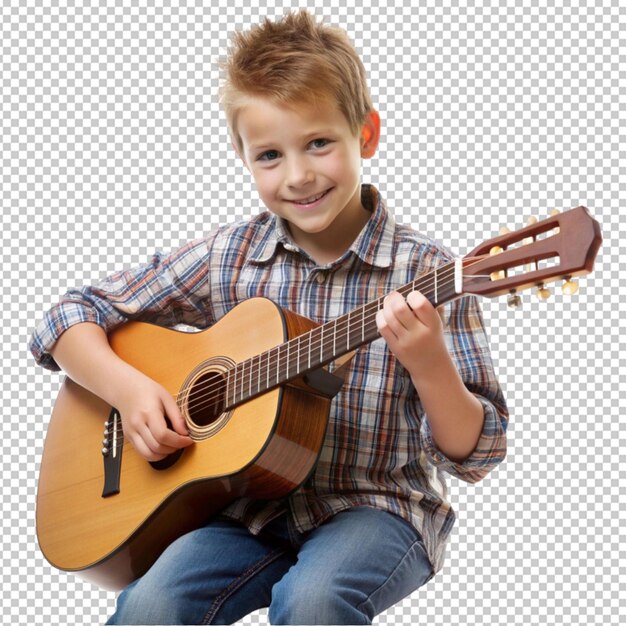 PSD boy playing guitar