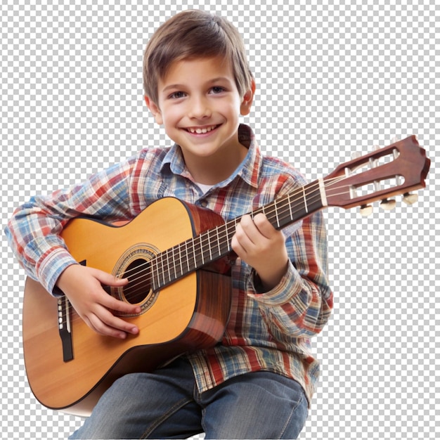 PSD boy playing guitar