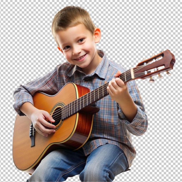 PSD boy playing guitar