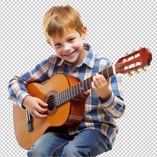 PSD boy playing guitar