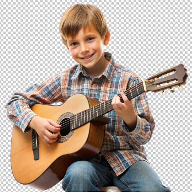 PSD boy playing guitar