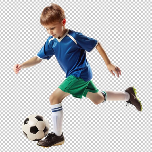 PSD boy playing soccer