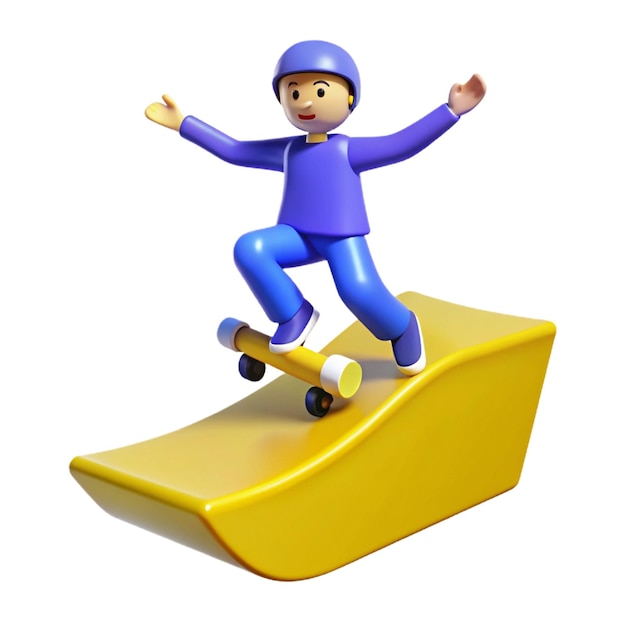 a boy on a skateboard with a blue helmet on