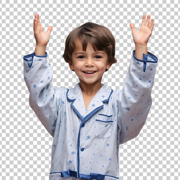 a boy with a shirt that says happy on it