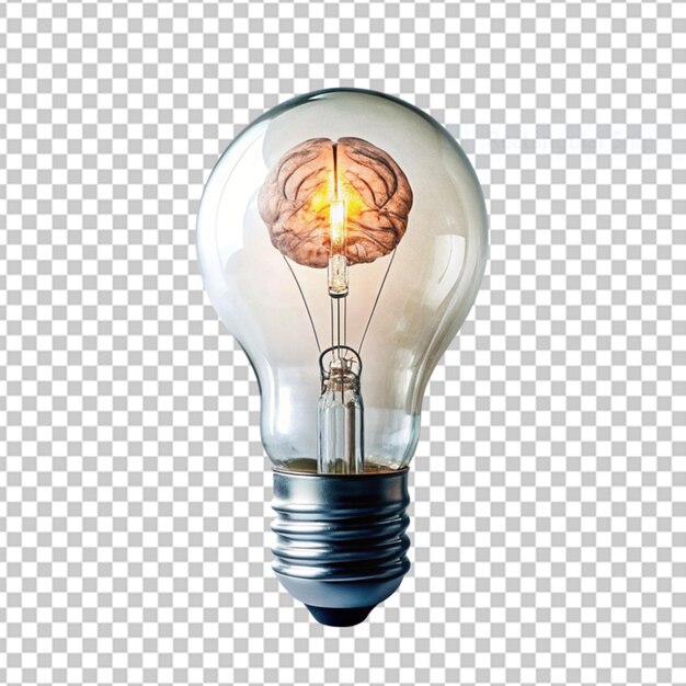 Brain in a form of a light blub