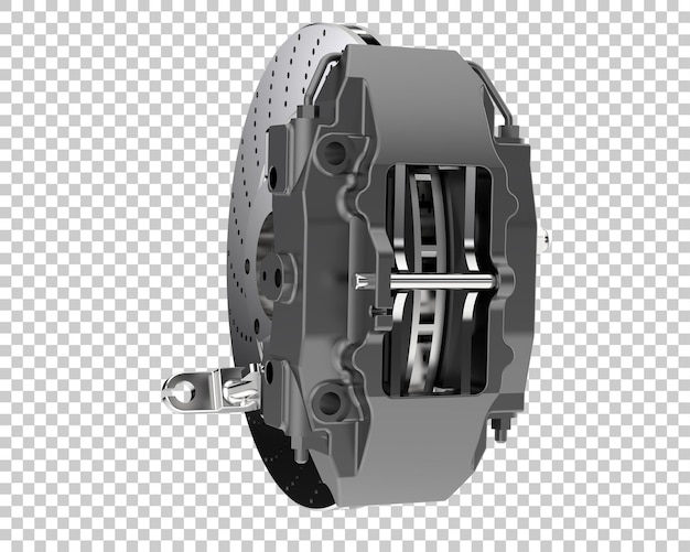 Brakes isolated on transparent background 3d rendering illustration