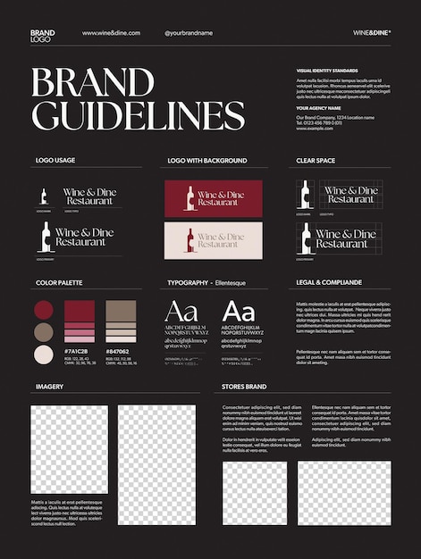 brand guidelines poster template