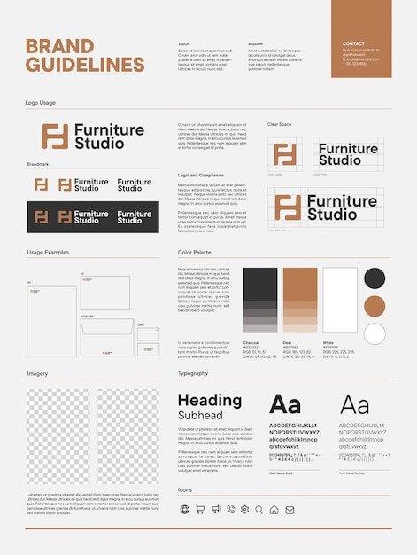 PSD brand guidelines poster template