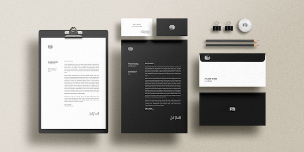 Brand identity mockup set