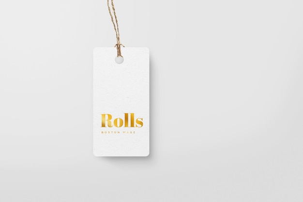 Brand Label Tag Fashion Hanging Mockup