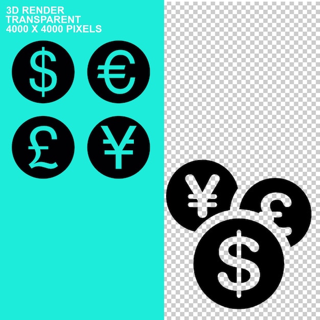 PSD brasscolored signs japanese yen currency symbol graphy euro sign us dollar euro currency symbol