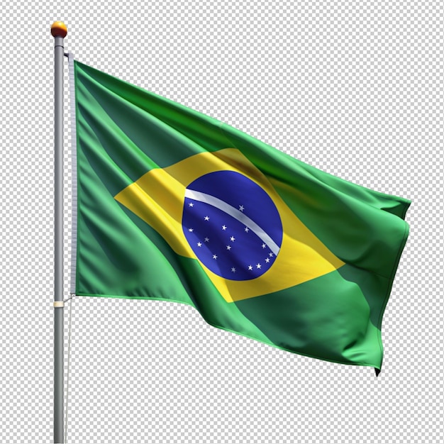 Brazil Flag 3D Render