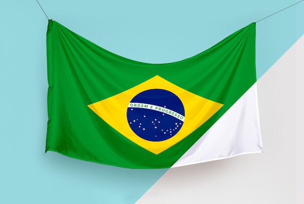 Brazil flag concept mock-up