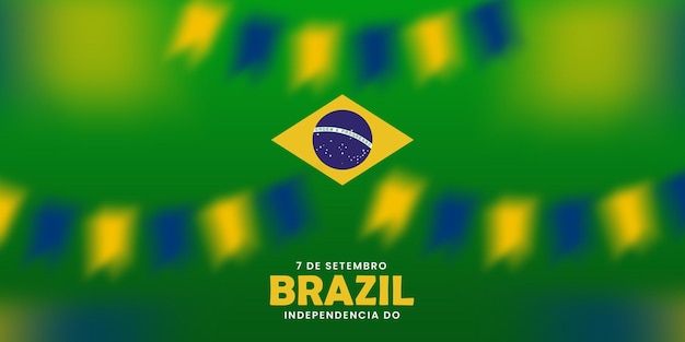 brazil independence day banner template 2